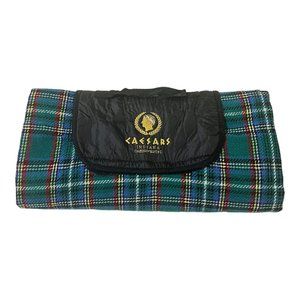 Caesars Casino Hotel Indiana Blanket Picnic Concert Souvenir Plaid Acrylic